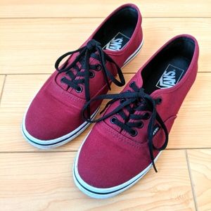 Vans burgundy sneakers